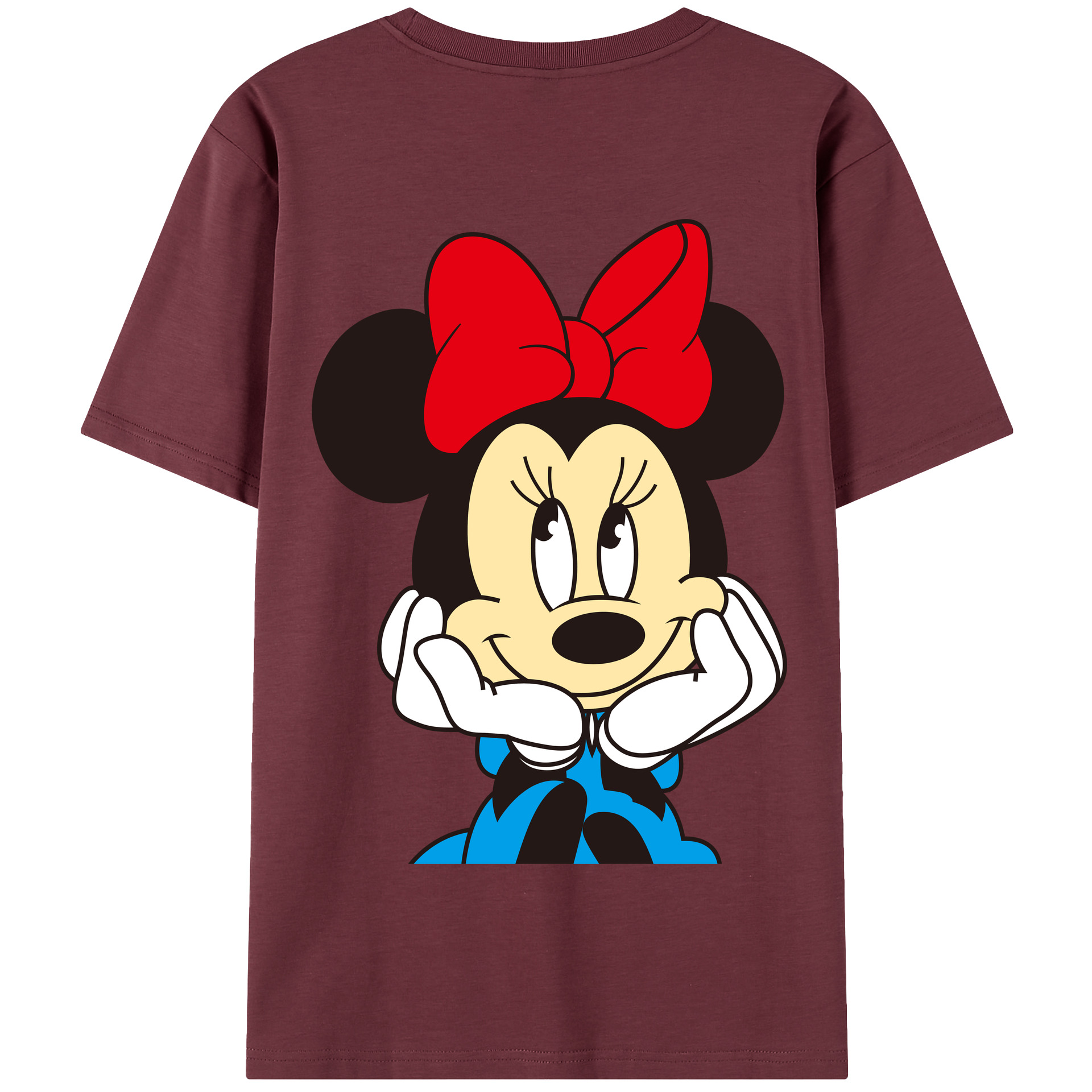 （画像用） ミッキーマウス Mickey Mouse 綿100％半袖Tシャツ（背面プリント）